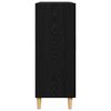 vidaXL Credenza Rovere nero 34 x 69.5 x 90 cm Legno multistrato