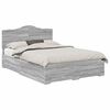 vidaXL Struttura del letto con cassetto Grigio Sonoma 150 x 200 cm