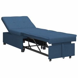 vidaXL Divano Letto Estraibile Blu 194 x 50 x 82 cm Legno compensato