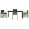 vidaXL Set da Pranzo per Giardino 5 pcs Grigio chiaro