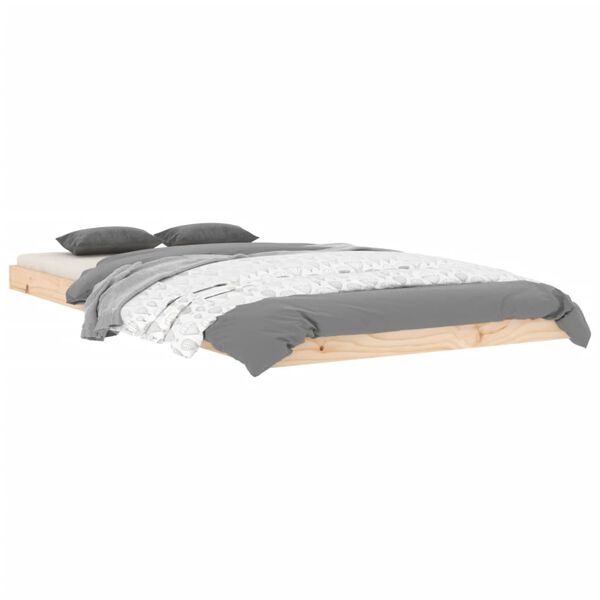 vidaXL Giroletto senza Materasso 100x200 cm in Legno Massello di Pino