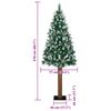 vidaXL Albero di Natale snodato con 300 LED con supporto Verde 210 cm
