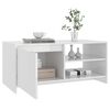 vidaXL Tavolino Salotto Bianco Lucido 102x50x45cm in Legno Multistrato