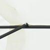 vidaXL Ombrello da giardino Bianco e Nero 395 x 395 x 245 cm