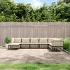 vidaXL Set Divani da Giardino 8 pz con Cuscini Antracite in Polyrattan