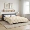 vidaXL Duvet Invernale Trapuntato Crema 200 x 220 cm Microfibra