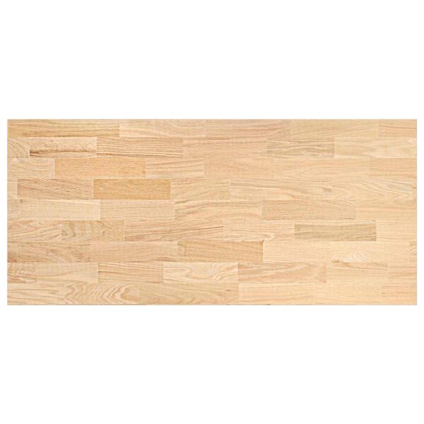 vidaXL Piano di Lavoro Cucina 140x63,5x2,7 cm Legno Massello Rovere