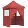 vidaXL Tenda Party Borgogna 200 x 200 x 306 cm Tessuto Oxford