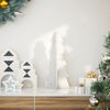 vidaXL Albero di Natale Decorativo Bianco 49 cm Legno Massello di Pino