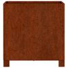 vidaXL Fioriera con Gambe Ruggine 40x40x40 cm Acciaio Corten