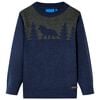 vidaXL Maglione per Bambini Lavorato a Maglia Blu Marino 92