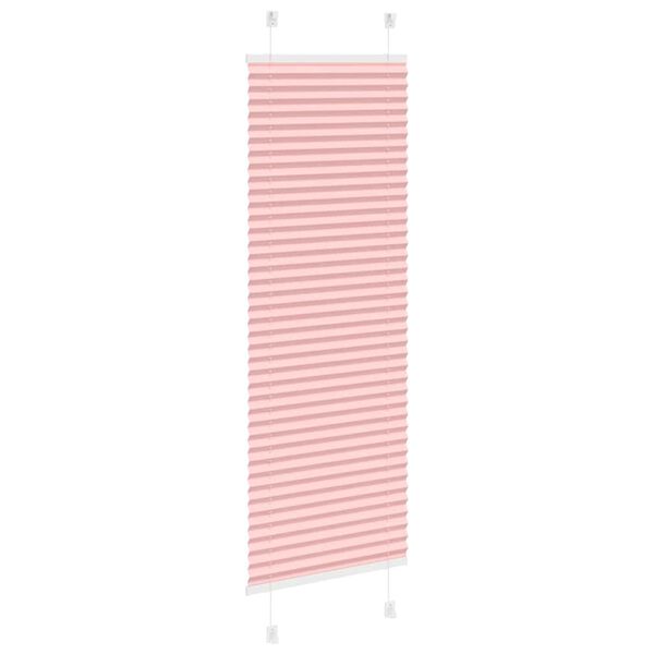 vidaXL Tenda Plissettata Rosa 50x150 cm Larghezza Tessuto 49,4 cm