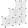 vidaXL Armadio Salvaspazio a Cubo con 6 Scomparti Bianco