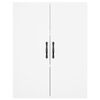 vidaXL Credenza Bianca 69,5x34x180 cm in Legno Multistrato