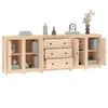vidaXL Credenza 230x35x80 cm in Legno Massello di Pino