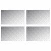 vidaXL Gradini per Scale 4 pcs Argento 80 x 50 cm Alluminio