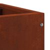 vidaXL Vaso d'angolo Ruggine 60 x 60 x 35 cm acciaio corten