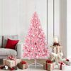 vidaXL Albero di Natale artificiale con luci integrate Rosa 180 cm PVC