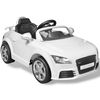 vidaXL Macchina Cavalcabile Audi TT RS Telecomandata Bambini Bianca