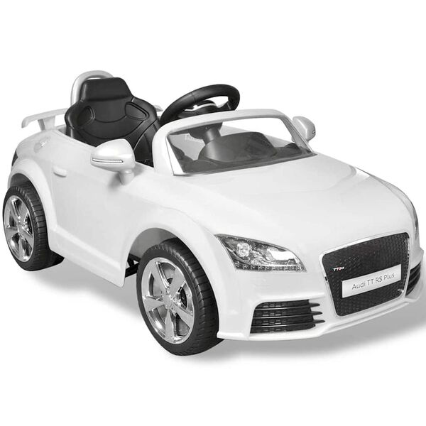 vidaXL Macchina Cavalcabile Audi TT RS Telecomandata Bambini Bianca
