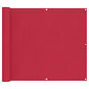 vidaXL Schermo da balcone 90 x 500 cm Tessuto Oxford Rettangolare