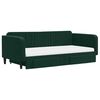 vidaXL Divano Letto Estraibile Cassetti Verde Scuro 100x200cm Velluto