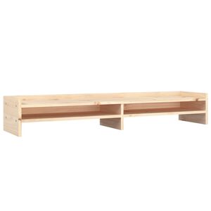 vidaXL Supporto per Monitor 100x24x16 cm in Legno Massello di Pino