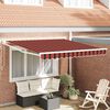 vidaXL Tenda da Sole Rigato arancione e marrone 3,5 x 2,5 m