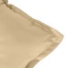 vidaXL Cuscini Sedia Schiena Alta 6 Beige M&eacute;lange 120x50x7 Tessuto