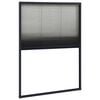 vidaXL Zanzariera Plissettata Finestre Alluminio Antracite 80x120 cm