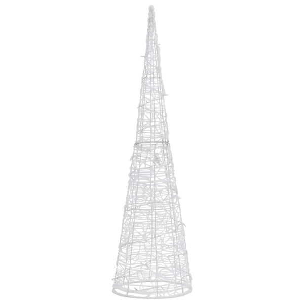 vidaXL Piramide Decorativa Cono di Luce LED Acrilico Blu 120 cm