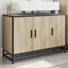 vidaXL Mobiletto per Lavabo da Bagno Rovere Sonoma 90x33x60 cm Legno Massello