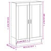 vidaXL Libreria Grigio Sonoma 82,5x30,5x115 cm in Legno Multistrato