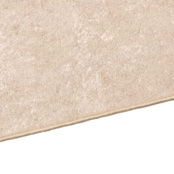 vidaXL Tappeto Stampa Crema 100 x 50 cm Poliestere e PVC