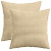vidaXL Federa 2 pz HEERLEN Grigio Verde 35 x 35 cm corduroy