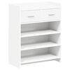 vidaXL Mobile per scarpe Bianco 73,5 x 36 x 92 cm Legno ingegnerizzato