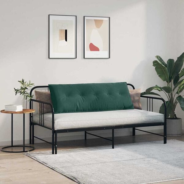 vidaXL Cuscino per Schiena Verde Scuro 140 x 50 cm Tessuto in Cords