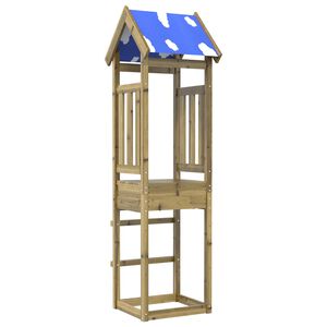 vidaXL Torre da Gioco Marrone Legno Impregnato Solido