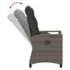 vidaXL Sedie da giardino reclinabili 56 x 60 x 112 cm acciaio