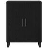 vidaXL Credenza Rovere Nero 69,5 x 34 x 90 cm Legno multistrato