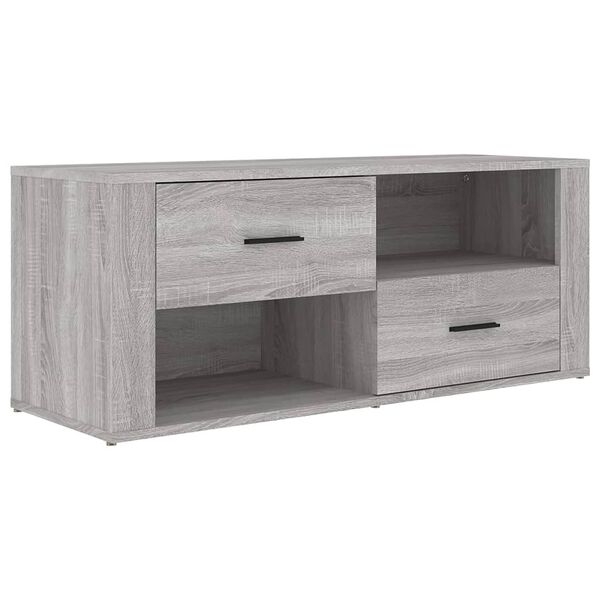 vidaXL Mobile TV Grigio Sonoma 100x35x40 cm in Legno Multistrato