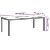 vidaXL Set da Pranzo da Giardino 7 pz con Cuscini in Polyrattan Nero