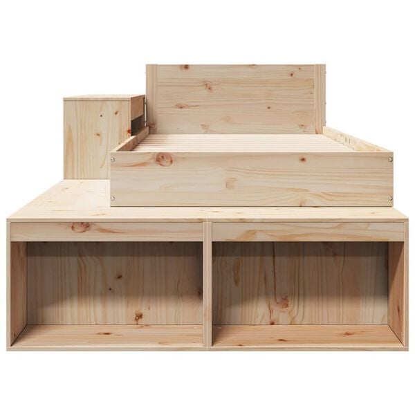 vidaXL Letto senza Materasso 75x190 cm in Legno Massello Pino