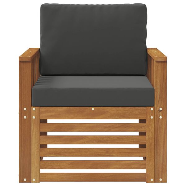 vidaXL Set di divani da esterno Legno di Acacia Massello e Poliestere