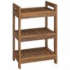 vidaXL Mensola da bagno Naturale 45 x 30 x 71 cm Legno di teak solido