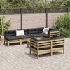 vidaXL Set Divani da Giardino 8pz con Cuscini Legno Impregnato di Pino