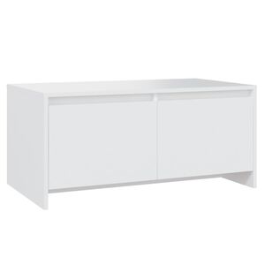 vidaXL Tavolino da Salotto Bianco 90x50x41,5 cm in Legno Multistrato