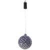 Luxform Lampada Sospesa a LED a Batteria Ball Diamonds Argento