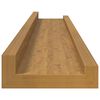vidaXL Scaffale da parete 2 pcs Beige 60 x 9 x 3 cm Legno multistrato