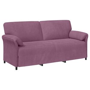 vidaXL Divano 3-Persone Viola 198 x 83 x 95 cm Velluto